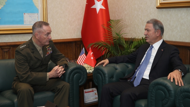 Milli Savunma Bakanı Akar Dunford'u kabul etti